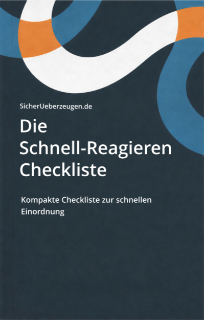 Die Schnell Reagieren Checkliste