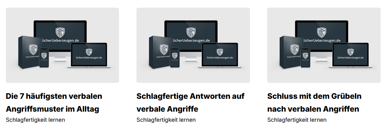 Bundle Schlagfertigkeit Kurse sicherueberzeugen